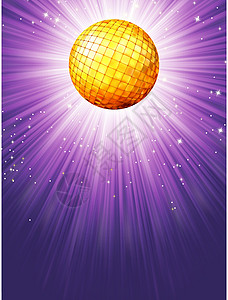 带有恒星的紫色迪斯科射线 EPS 8庆典条纹夜店照明夜生活闲暇微光反射文化狂欢图片