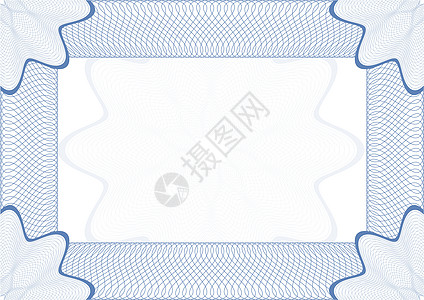 Guilloche 矢量框架插图墙纸文凭蓝色装饰品弯曲成就装饰市场货币图片