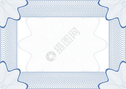 Guilloche 矢量框架插图墙纸文凭蓝色装饰品弯曲成就装饰市场货币图片