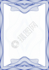 Guilloche 矢量框架市场装饰品路口风格蓝色文凭假期弯曲插图扭索饰图片