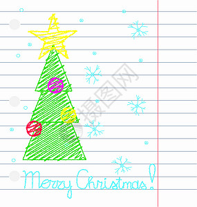 Crayon 圣诞快乐矢量图片