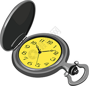 口袋监视器时间手表精神圆圈身体插图工具守时仪表小时图片