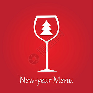 20132013年新年菜单玻璃餐厅推广派对模板宣传册庆典设计品牌勺子背景图片