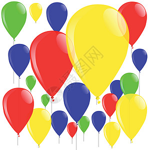 气球聚会派对空气收藏黄色乐趣新年绘画气体逃避图片