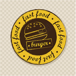 汉堡标签牛肉膳食晚餐面包餐厅芝麻种子小吃包子蔬菜图片