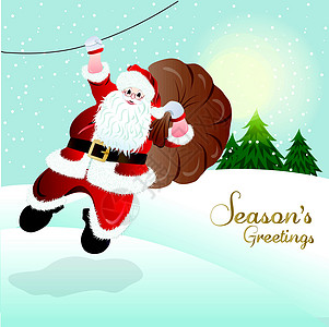 圣诞老人 贺卡设计父亲快乐数字化新年男人戏服庆典礼物孤独假期图片