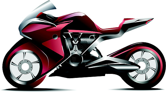 现代摩托车的牵线 矢量插图危险活动速度自行车运输运动自由摩托引擎车辆图片