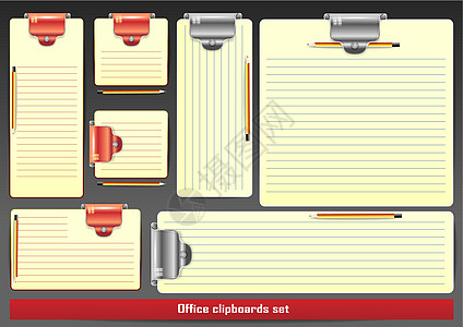 带铅笔的笔记剪贴板图片