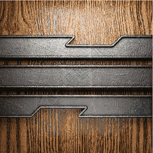 金属和木材背景品牌合金木板材料框架风化垃圾炼铁边界盘子图片
