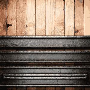 金属和木材背景木头合金控制板木板床单炼铁品牌垃圾插头风化图片