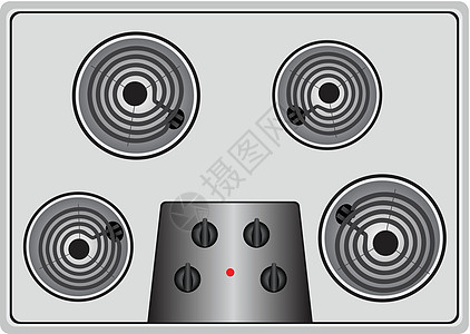 电炉灶四元图片