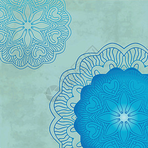 色彩明亮的曼达拉文身背景织物纹理纺织品花丝假期艺术叶子圆圈边界蕾丝图片