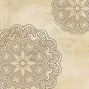 曼陀罗色彩明亮的曼达拉文身背景圆圈曲线纹理蕾丝假期框架装饰品纺织品织物边界设计图片