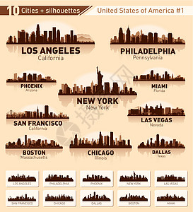 10个美国城市 1高清图片