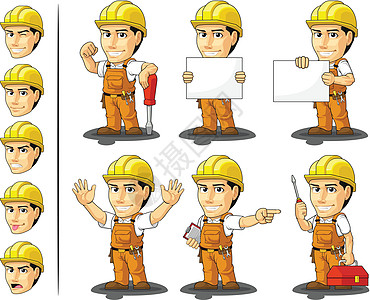 工业建筑工人 Mascot 3图片