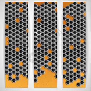 六角金属班纳墙纸横幅扬声器材料蜂蜜艺术合金格栅金属纤维图片