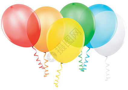 彩色政党气球图片