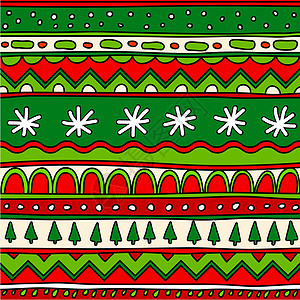 雪花图案无缝无缝圣诞节模式墙纸艺术织物雪花毛衣风格假期包装条纹邀请函设计图片