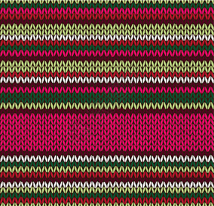 样式 无缝裁缝的编织模式 红色粉红绿色白颜色 Illus图片