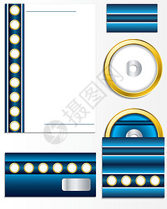 一套虚形商务物体设计图片