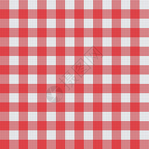 红白格子野餐桌布模式设计图片