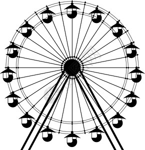 Ferris轮式图标天空活动金属展示乐趣摩天轮部分公园韵律游戏图片