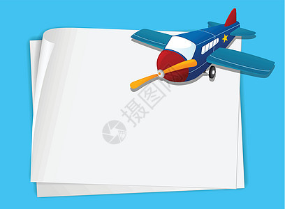 平面纸床单艺术叶子边界标签明信片飞机草图卷曲海报图片