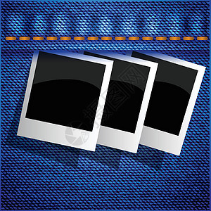 摄影布照相相框回忆正方形蓝色摄影阴影帆布衣服标签相机照片设计图片