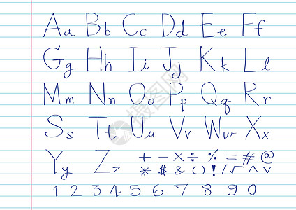 用笔书写手绘字母字体首都教科书公司手稿收藏绘画涂鸦插图浮躁小写图片