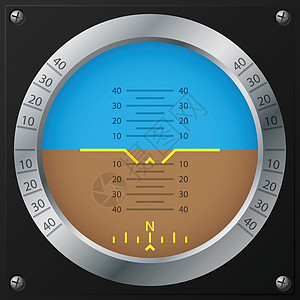 飞机姿态指示器指标设计图片