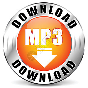 矢量 mp3 下载图标放器网络互联网按钮立体声音乐格式歌曲白色商业图片