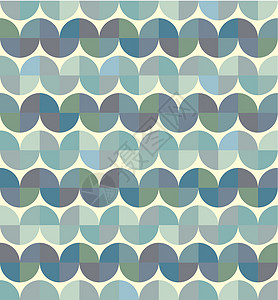 矢量中立几何背景 装饰性抽象无缝插图海洋纺织品地板圆形小数样本墙纸包装纸艺术图片