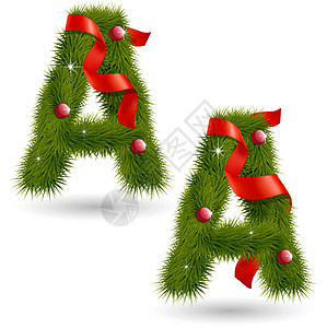 与圣诞节有关的装饰字母表赞扬闪光插图派对分支机构标签红色装饰品明信片假期图片