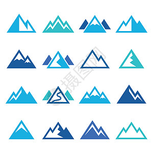 一套山地病媒蓝图标图片