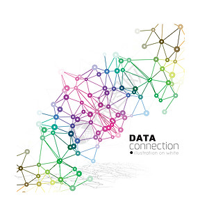 抽象网络连接背景电脑绘画社会数据技术造型互联网化学家原子生物学图片