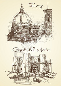 画自佛罗伦萨和蒙特城的手图片