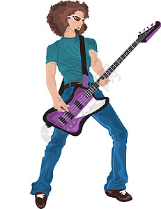 吉他英雄细绳演员力量乐器吉他流行音乐独奏手指音乐电气图片