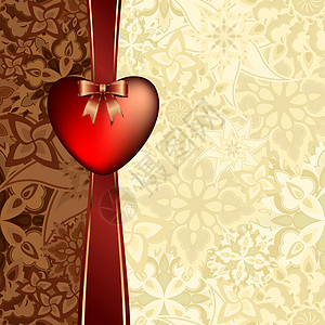 心脏装饰庆典浪漫装饰品生日问候语插图卡片纺织品展示包装图片
