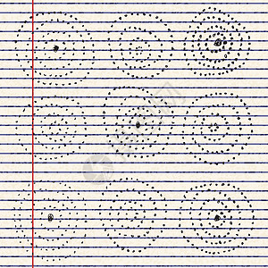 线条纸页上的圆形图案图片