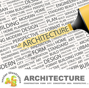 建筑图协会工程工程师包装信封标签词云风格技术建筑师图片