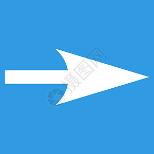 箭头轴 X平面白颜色图标指针光标水平字形背景蓝色坐标穿透力导航图片