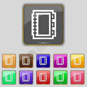 书本图标符号 设置您网站的11个彩色按钮 矢量作者出版物书店学校教科书网络图书馆书架文档电子书图片