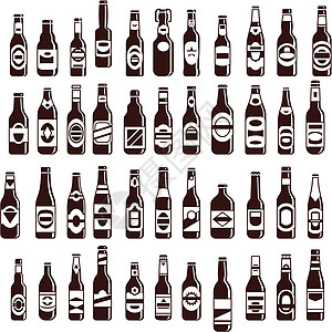 啤酒元素商业插图啤酒厂液体艺术绘画酒吧饮料火腿横幅图片