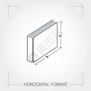 水平格式图片手册的图标图片