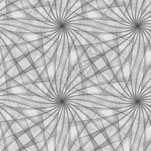 无缝的抽象黑白图案纺织品纺纱网络几何学漩涡织物黑色卷曲条纹弯曲图片