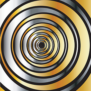 金属环的幻觉化学桌子金子戒指光泽海浪镶嵌光学圆圈技术图片