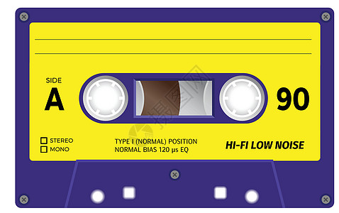 旧录音磁带技术盒子标签电子产品收音机立体声模拟卡带音响墨盒图片