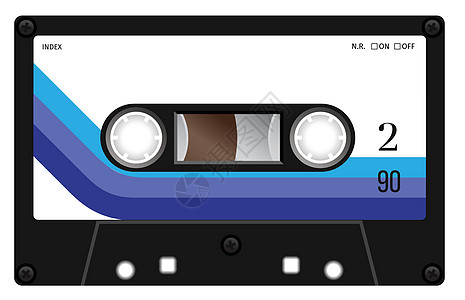 旧录音磁带水晶技术音响模拟卡带盒子歌曲录音机塑料绘画图片