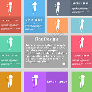 麦克风图标标志 一组带文本空间的彩色按钮 韦克托播送工作室记录演讲乐器卡拉ok音乐面试技术观众图片