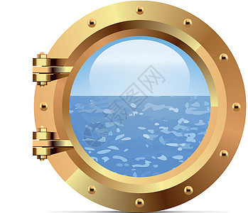 白色背景的金属船舶金属洞口游艇旅行窗户海洋框架航海插图圆圈天空舷窗图片